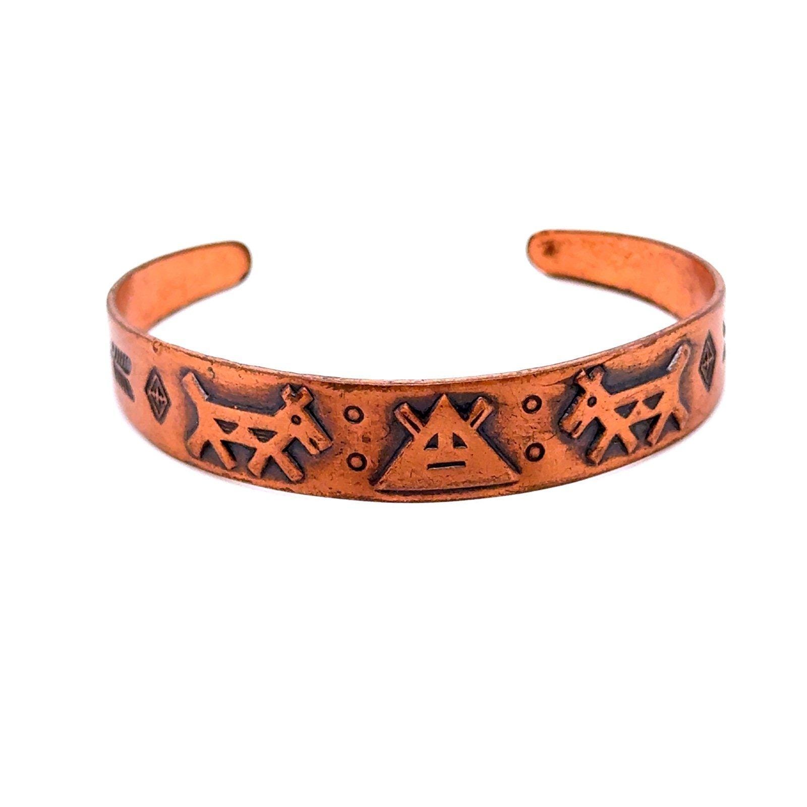 Vintage Native American Copper Cuff Bracelet