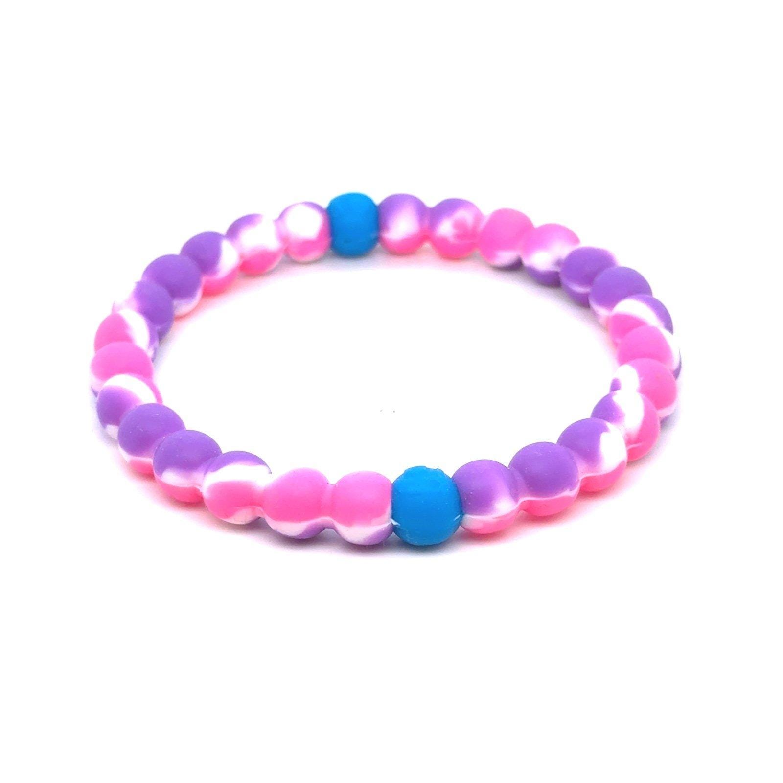 Lokai Marbled Pink, Blue, Purple Beaded Bracelet