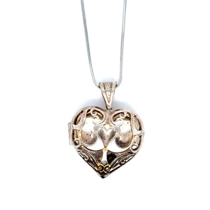 Heart Locket Pendant Necklace