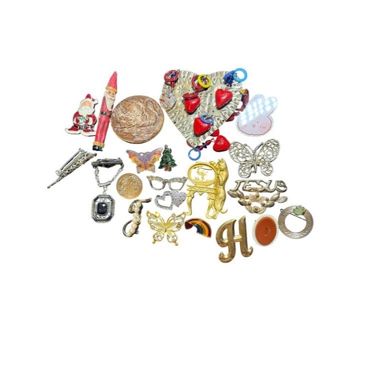 Vintage Mixed Costume Brooches
