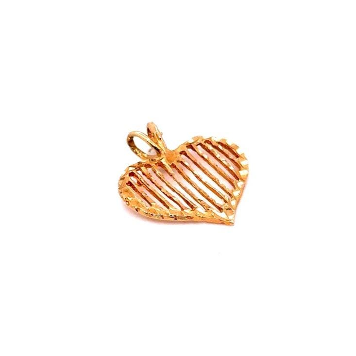 14K Gold Heart Pendant