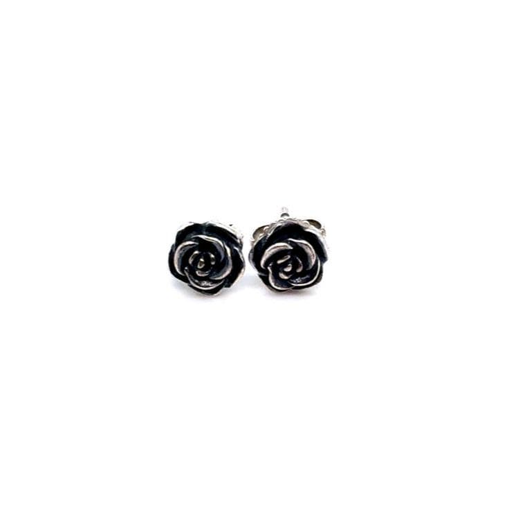 James Avery Silver Rose Stud Earrings