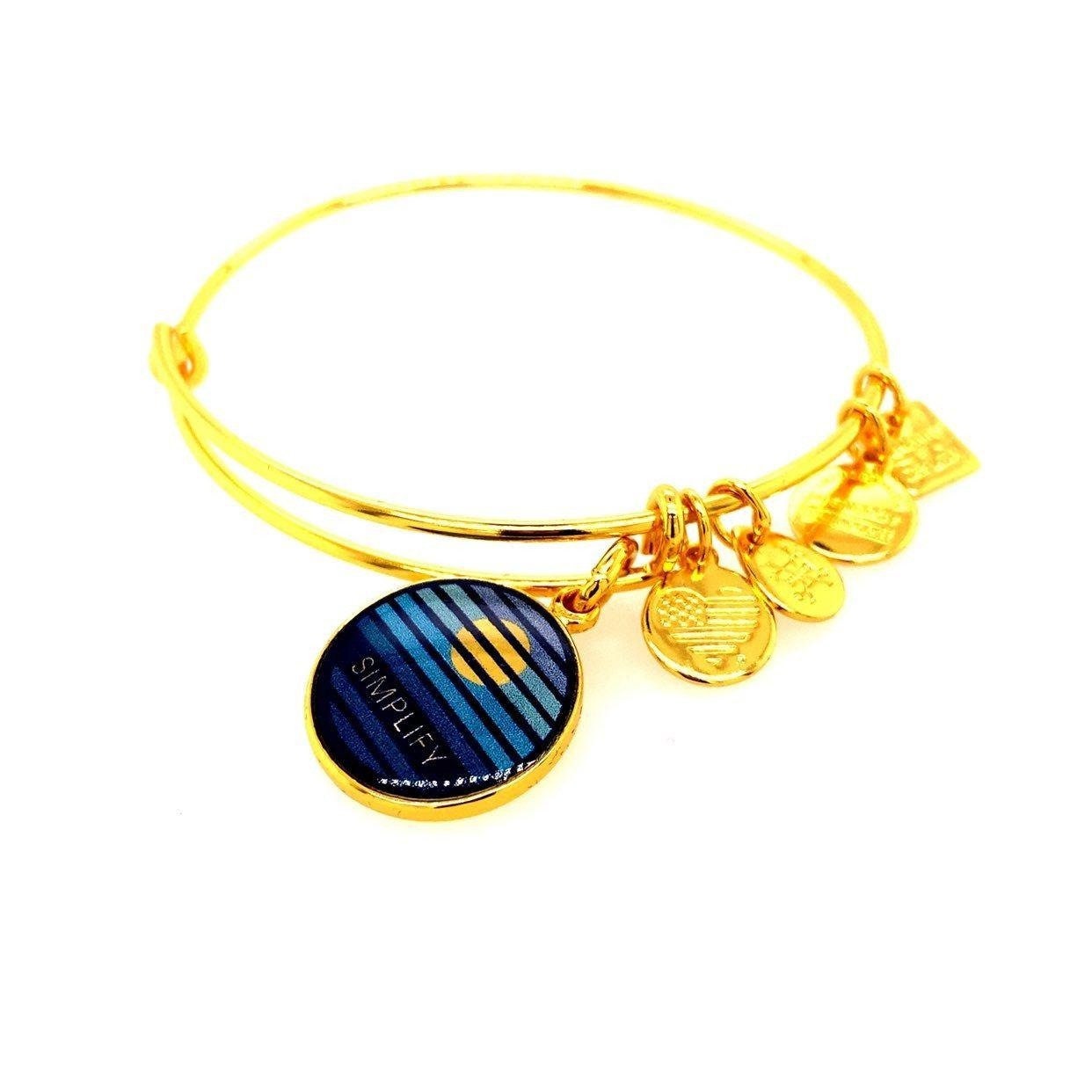 Alex and Ani Blue Simplify Bracelet