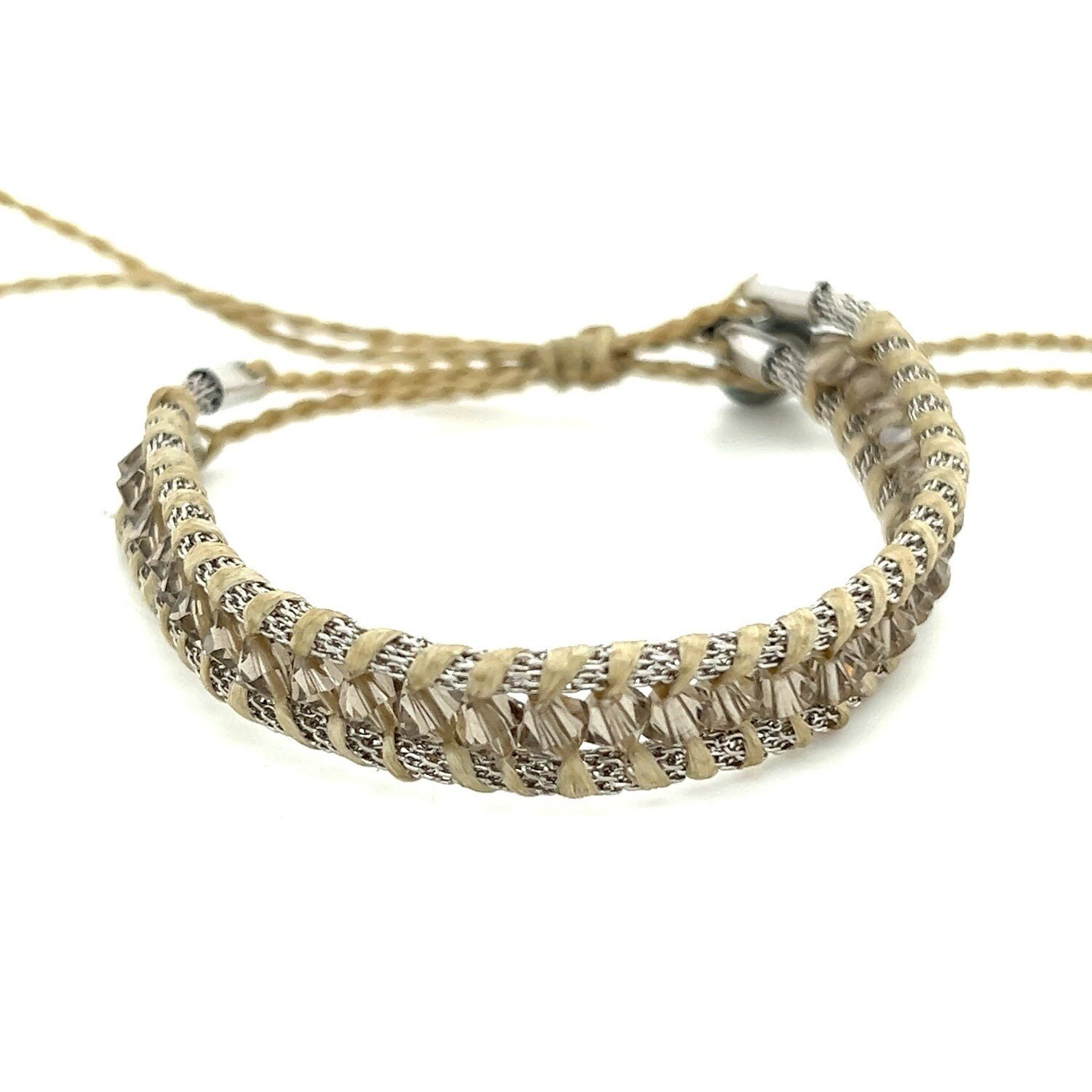 Pura Vida Brown With Crystals Bracelet