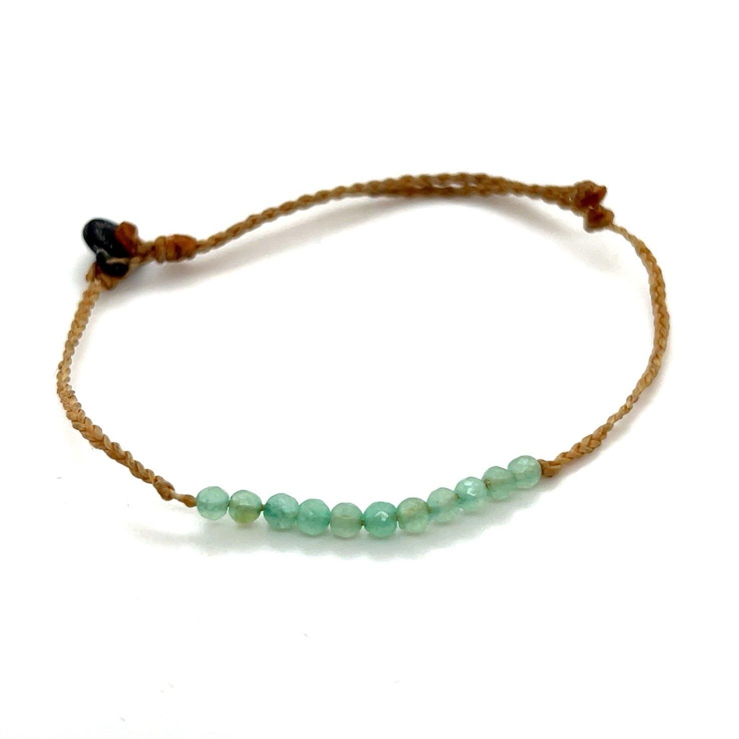 Pura Vida Green Beads Bracelet