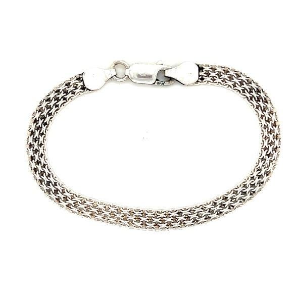 Silver 925 Mesh Chain Bracelet