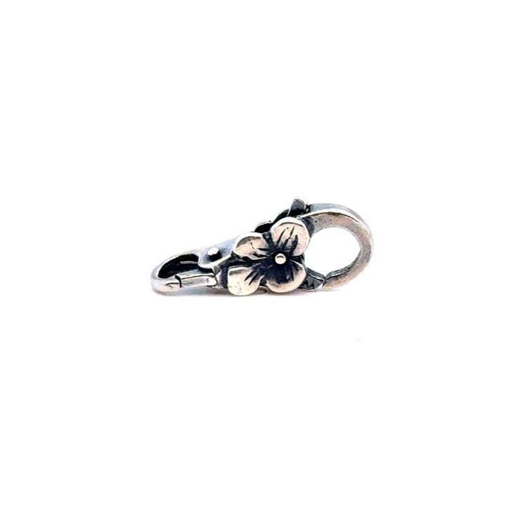 Trollbeads Silver Floral Lobster Clasp Connector - Silver