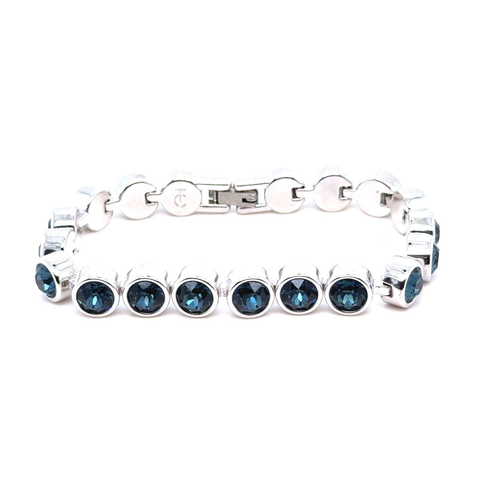 Touchstone Crystal Deep Blue Bead Bracelet