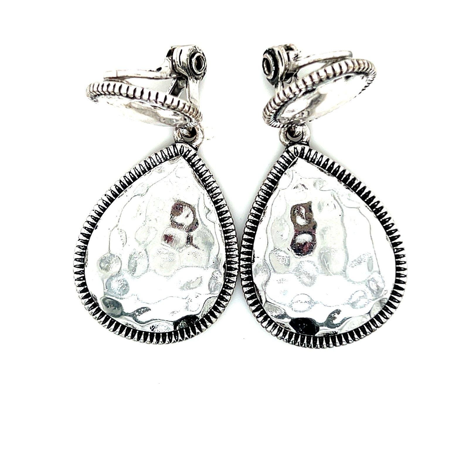 Clip On Mirror Like Earrings