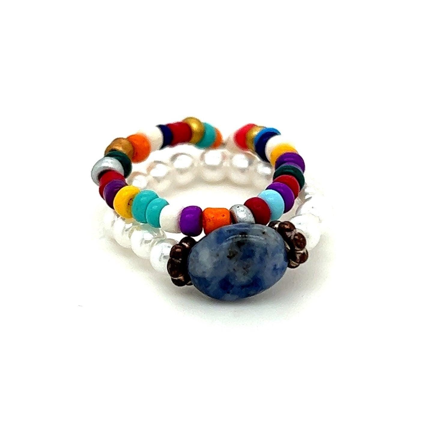 2 Beaded Rings