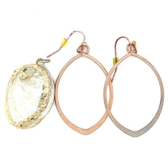 Shell Pendant and Earrings