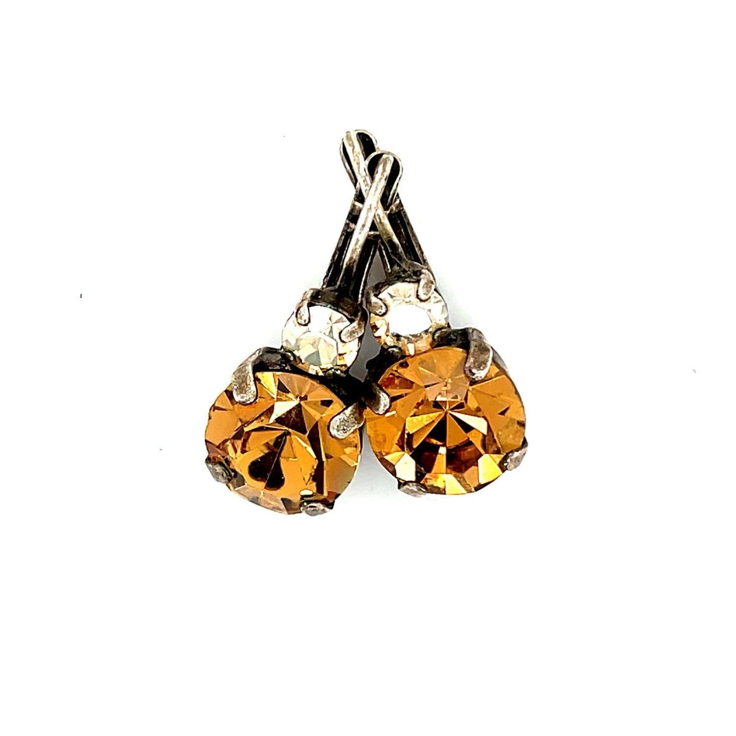 Brown Stone Earrings