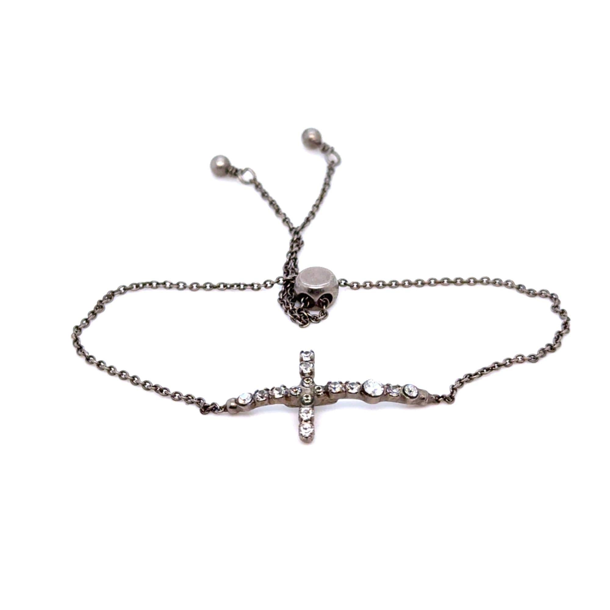 Sorrelli Sideways Cross Slider Bracelet