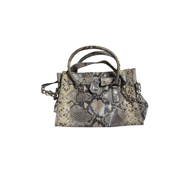 Michael Kors Snake-Embossed Satchel