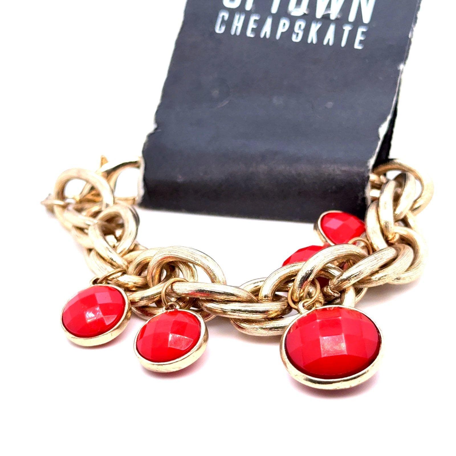 Uptown Cheapskate Red Beads Bracelet (d)