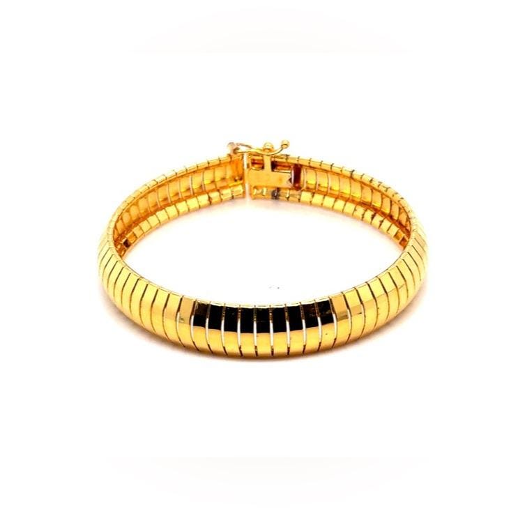 Milor Gold Tubogas-Style Women's Bracelet