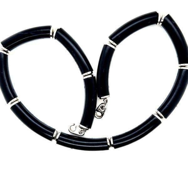 Black Tubular Necklace