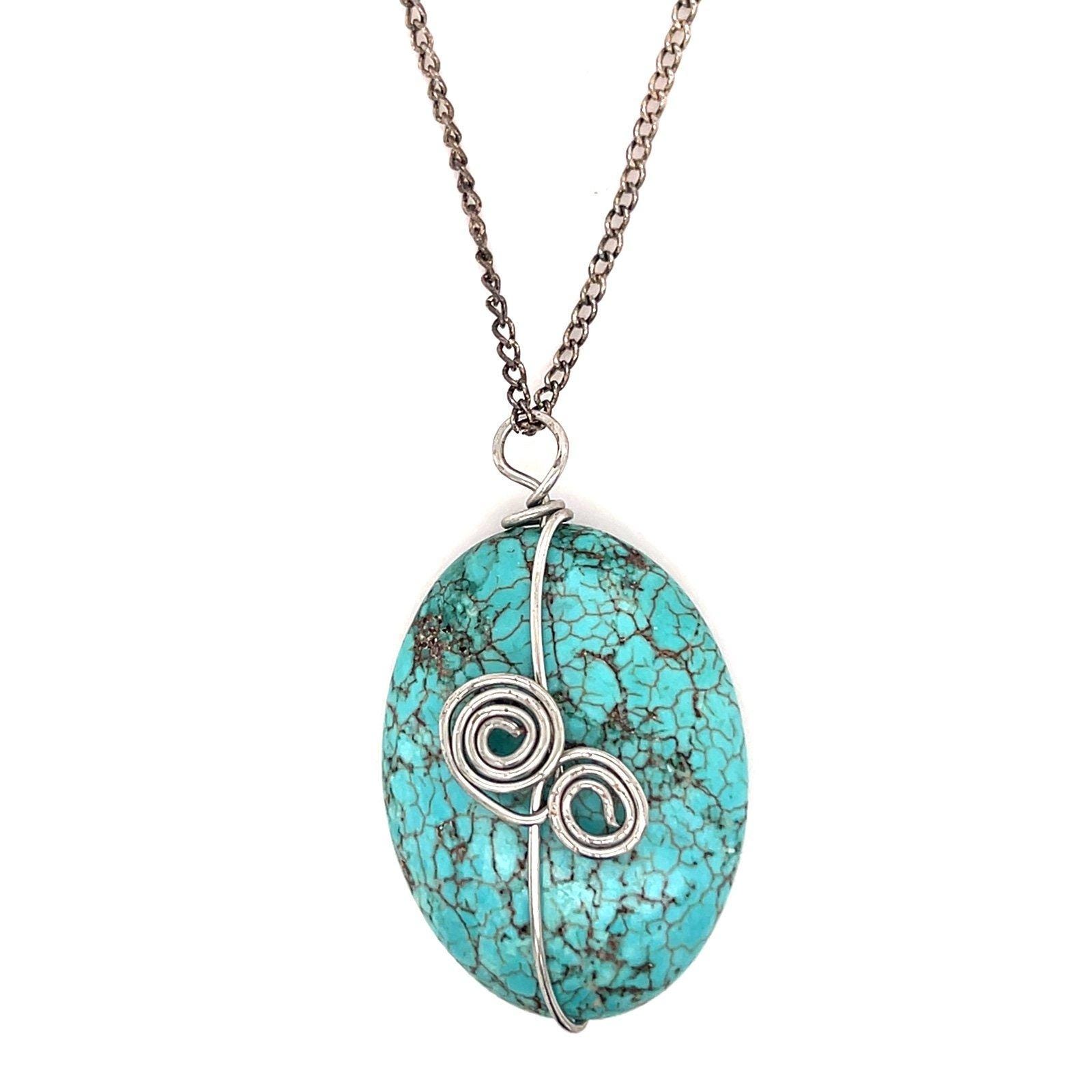 Faux Turquoise Necklace