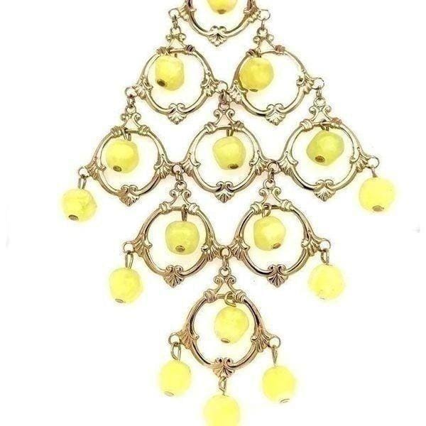 Green Drop Beads Necklace (n3)