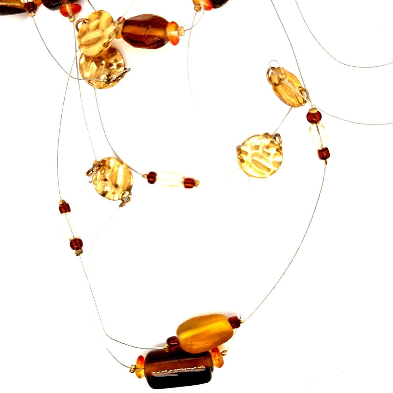 Amber Looking Necklace