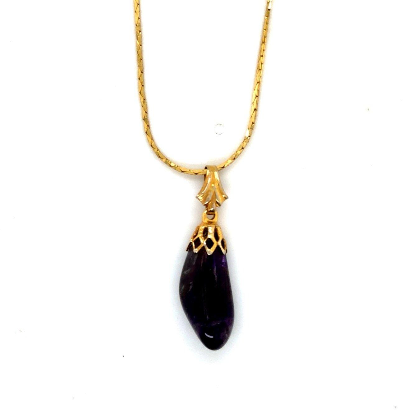 Purple Stone Necklace