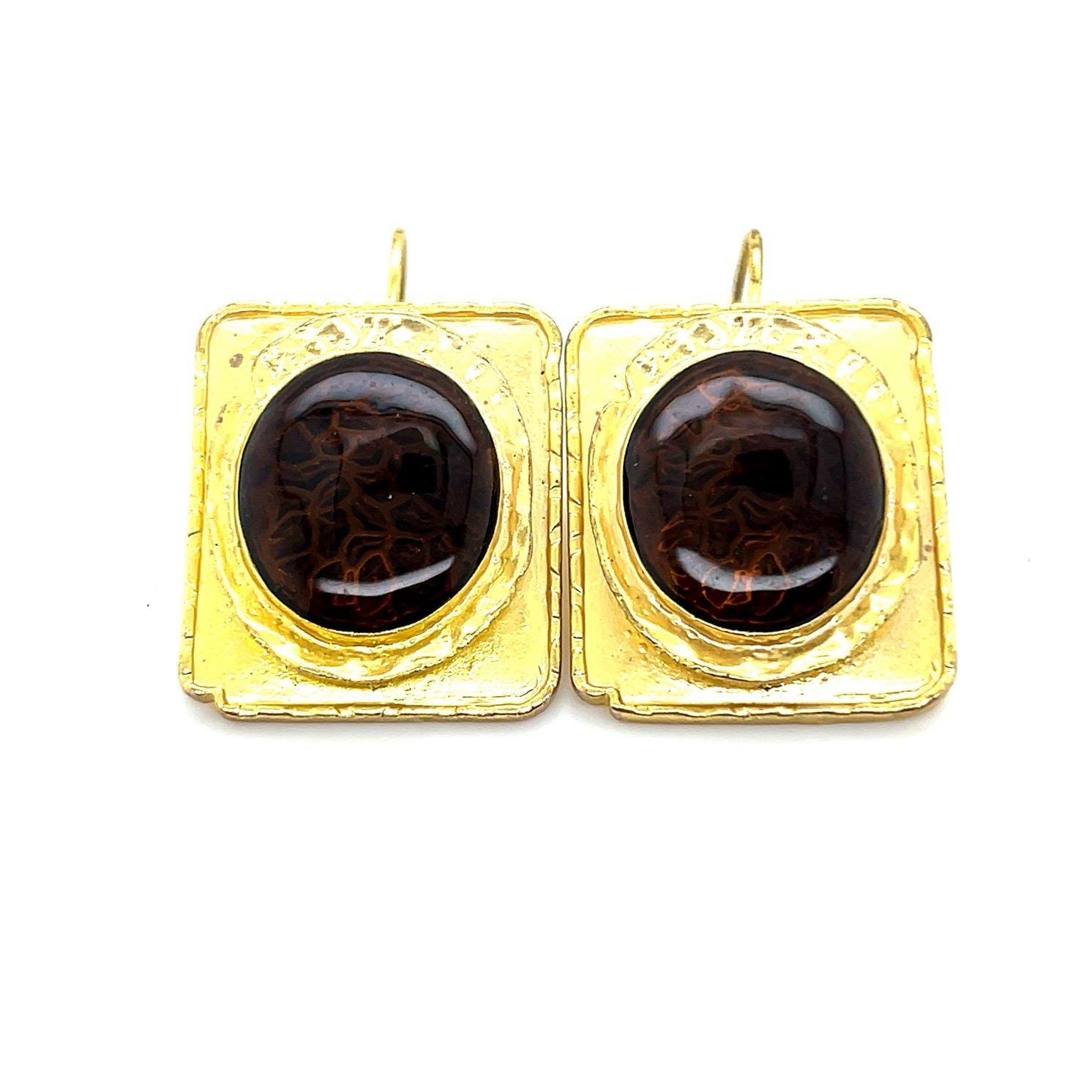 Brown Earrings