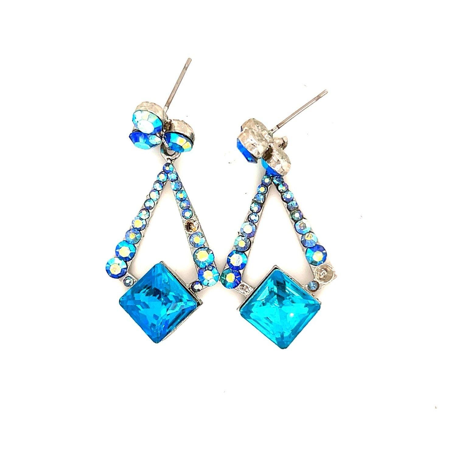 Blue Stones Earrings