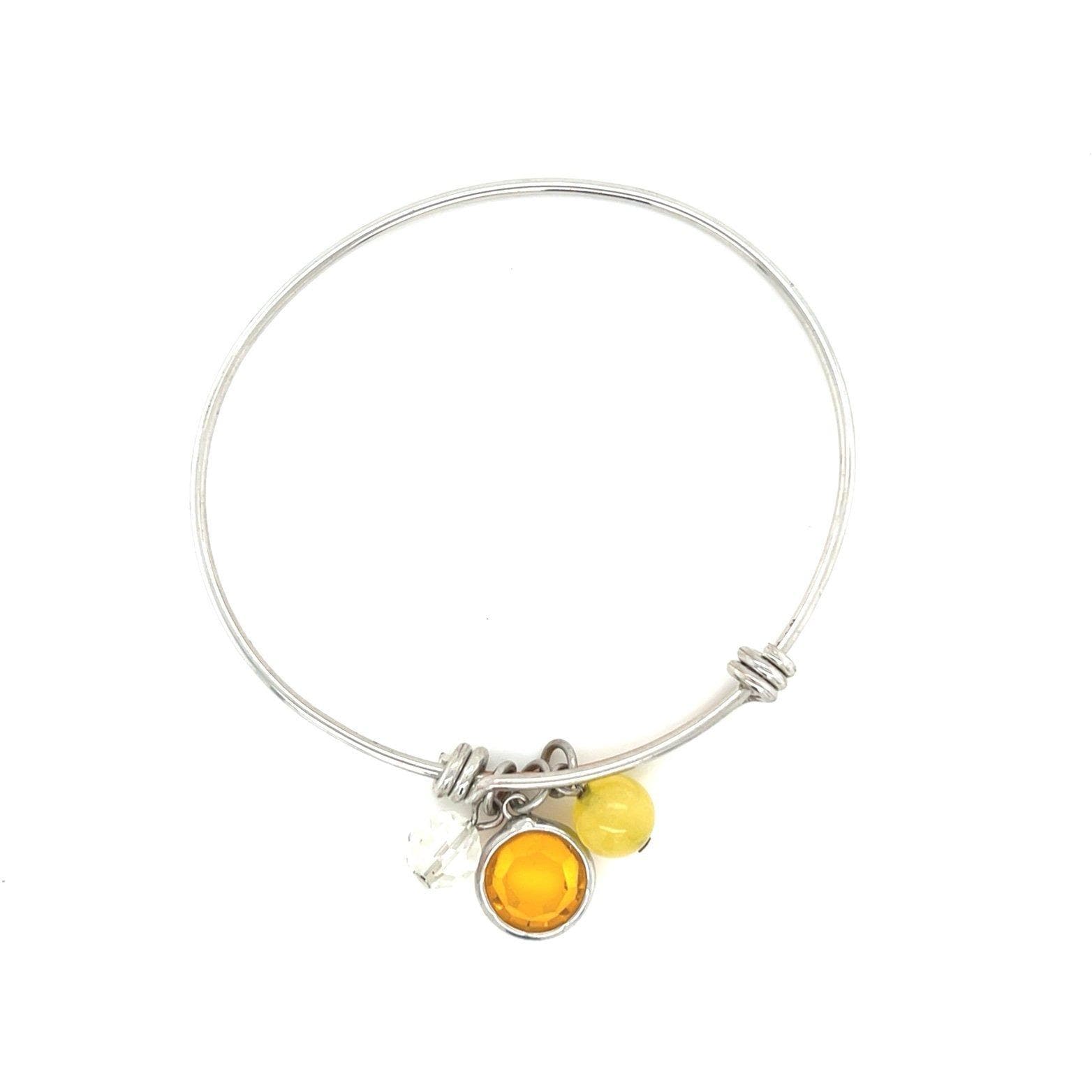 Yellow Charm Bracelet