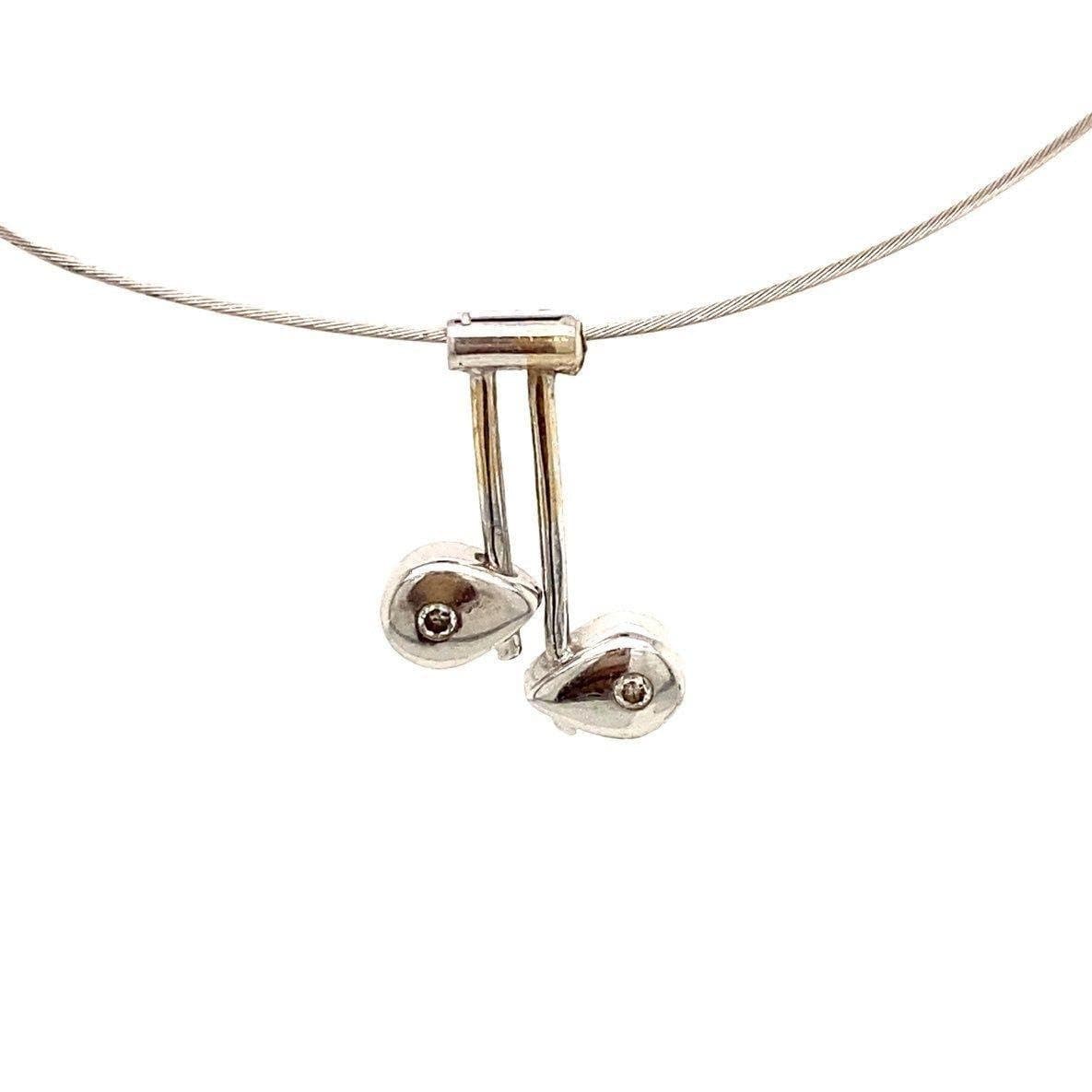14k Diamond Cable Necklace