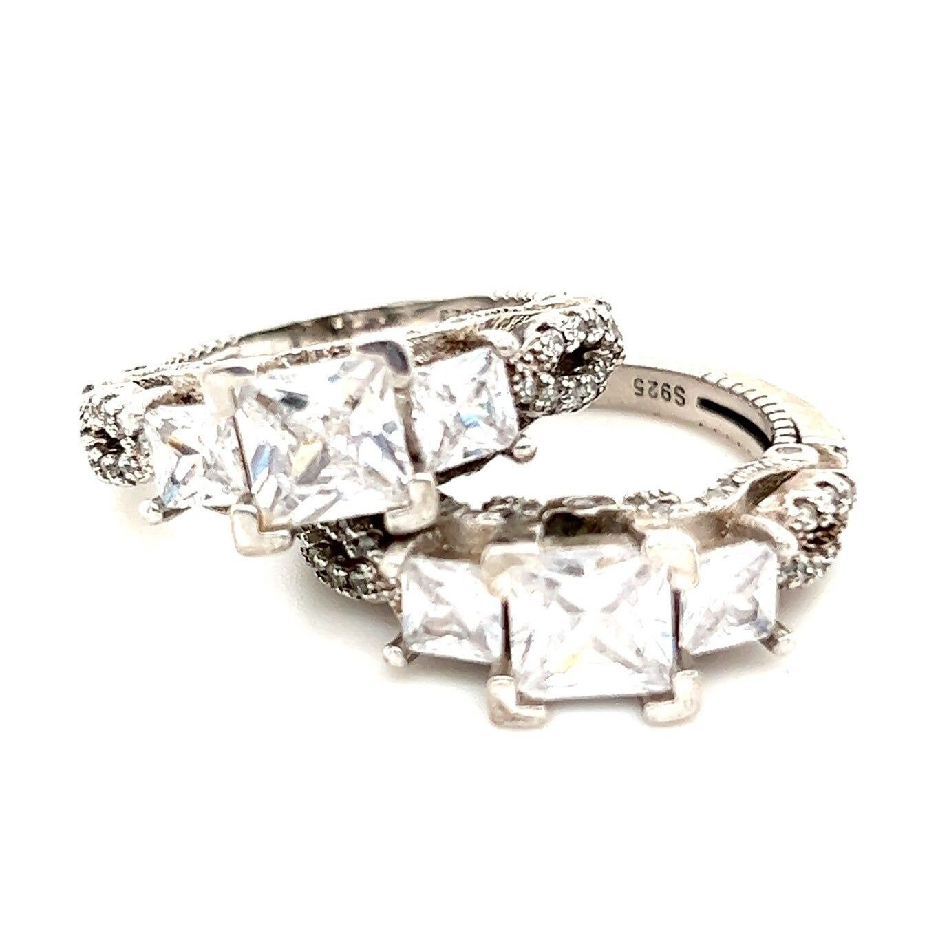 2 Princess Engagement Rings