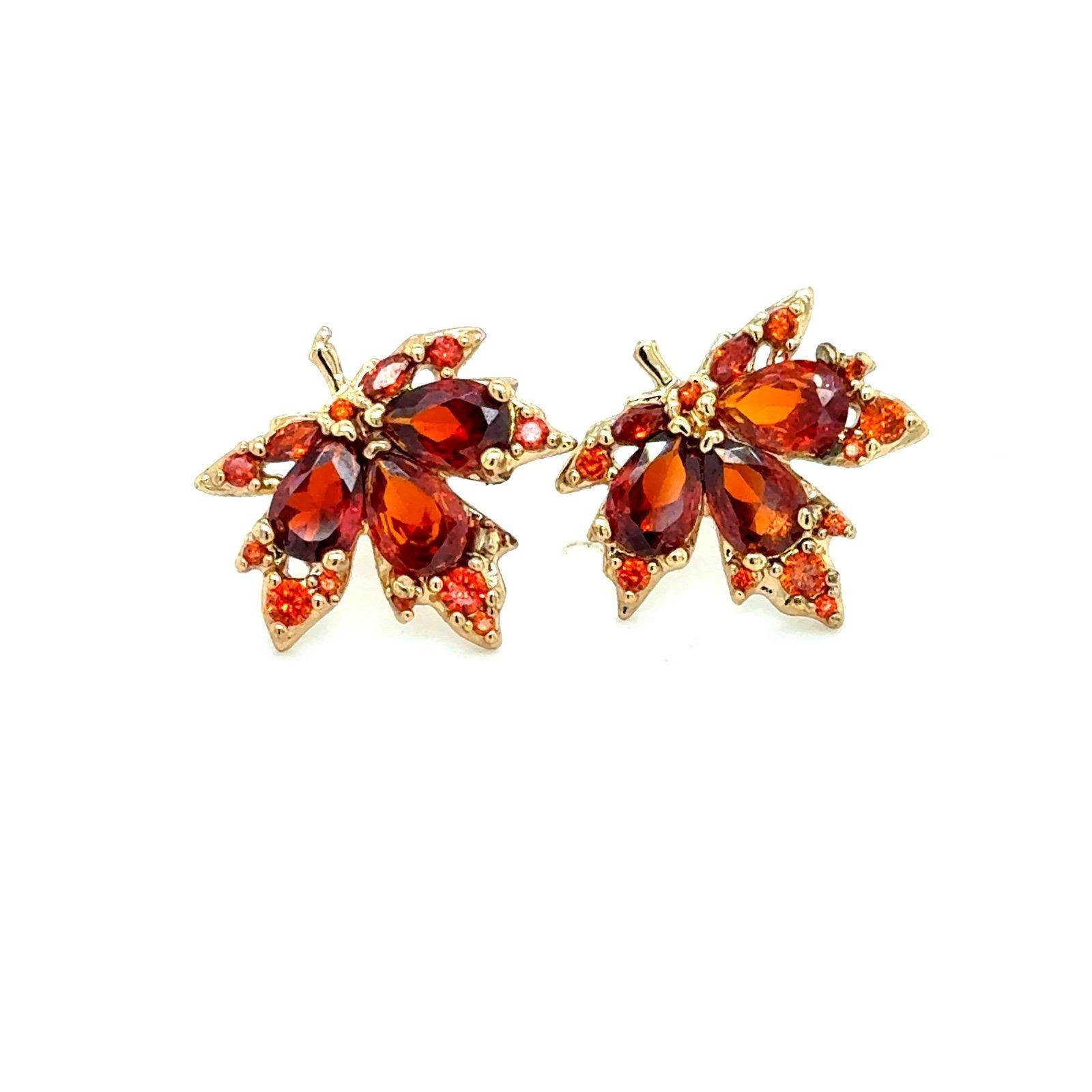 Maple Brown Stud Earrings