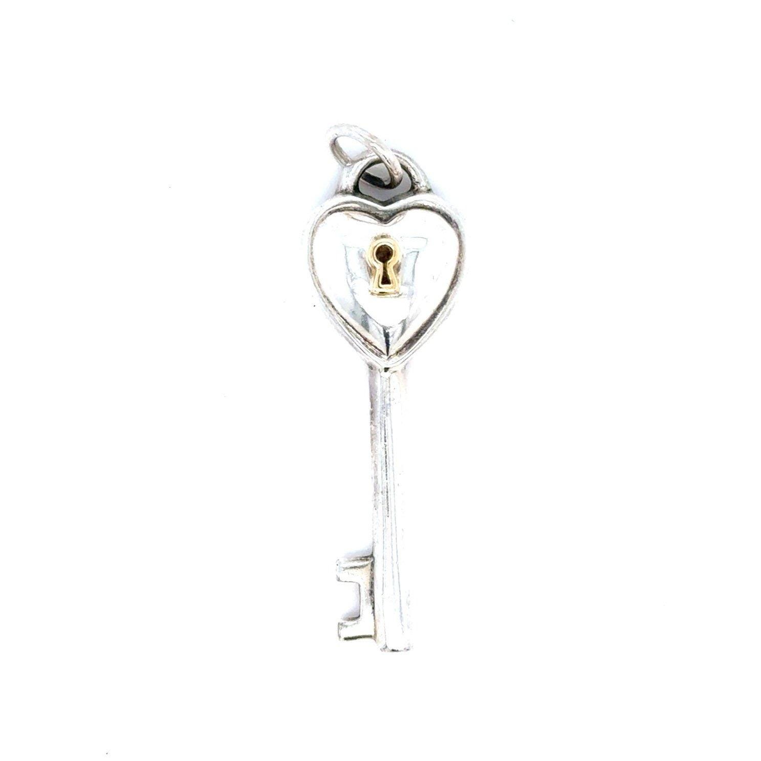 Retired T&Co. 925 750 Heart Padlock Pendant