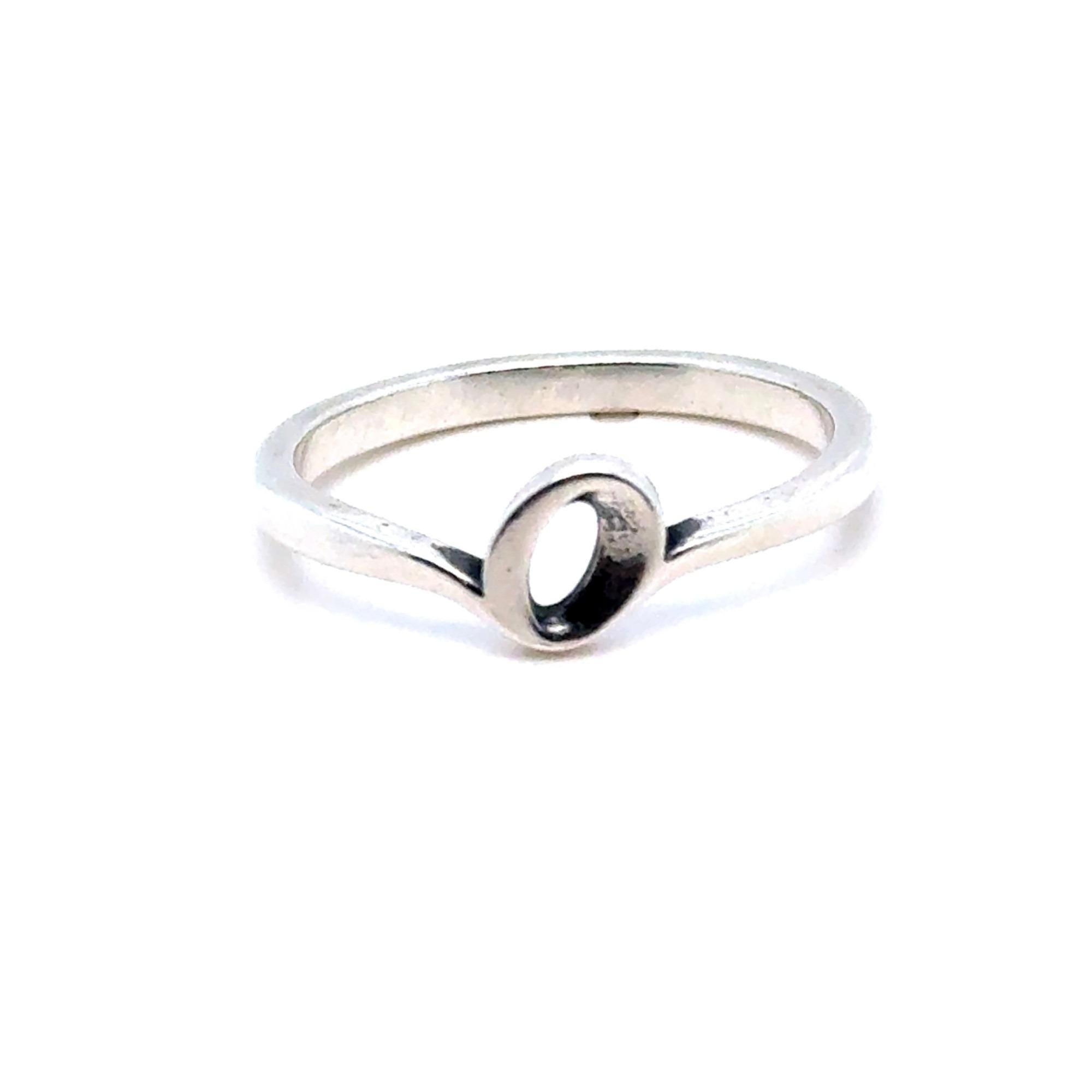 James Avery Script Initial O Ring