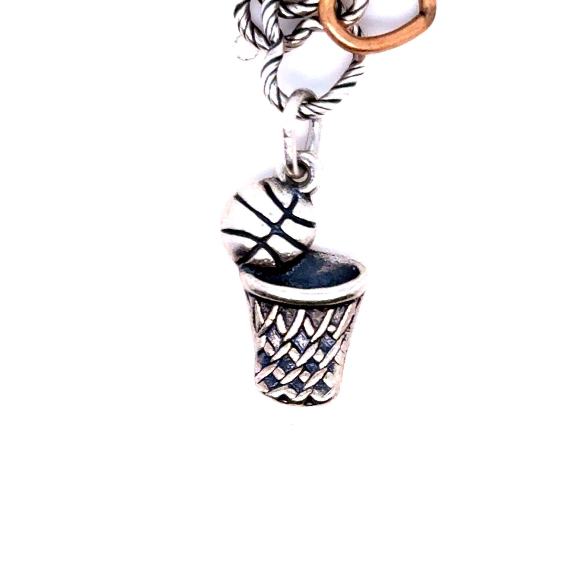 James Avery Basketball & Hoop Charm