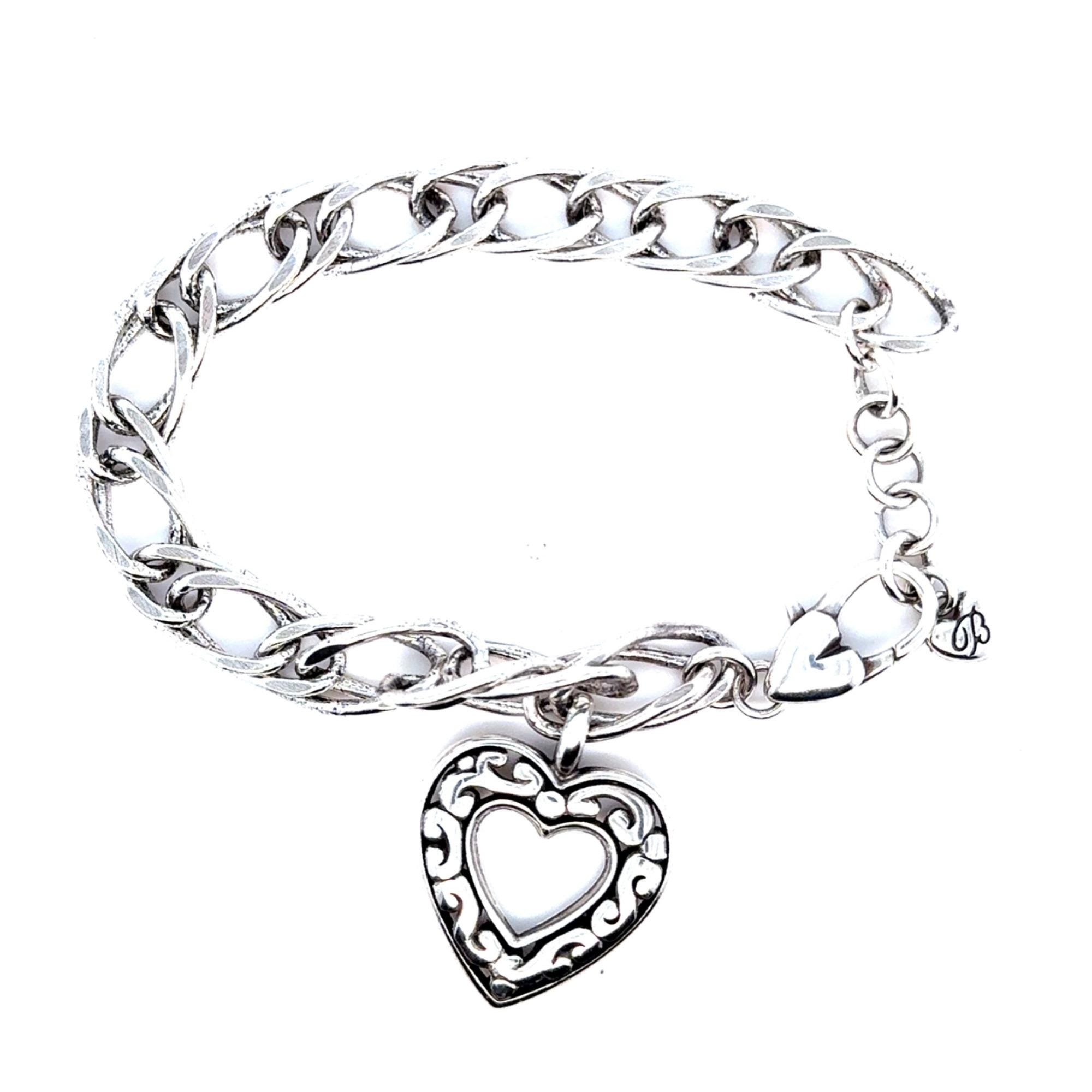 Brighton Contempo Love Single Heart Charm Bracelet.