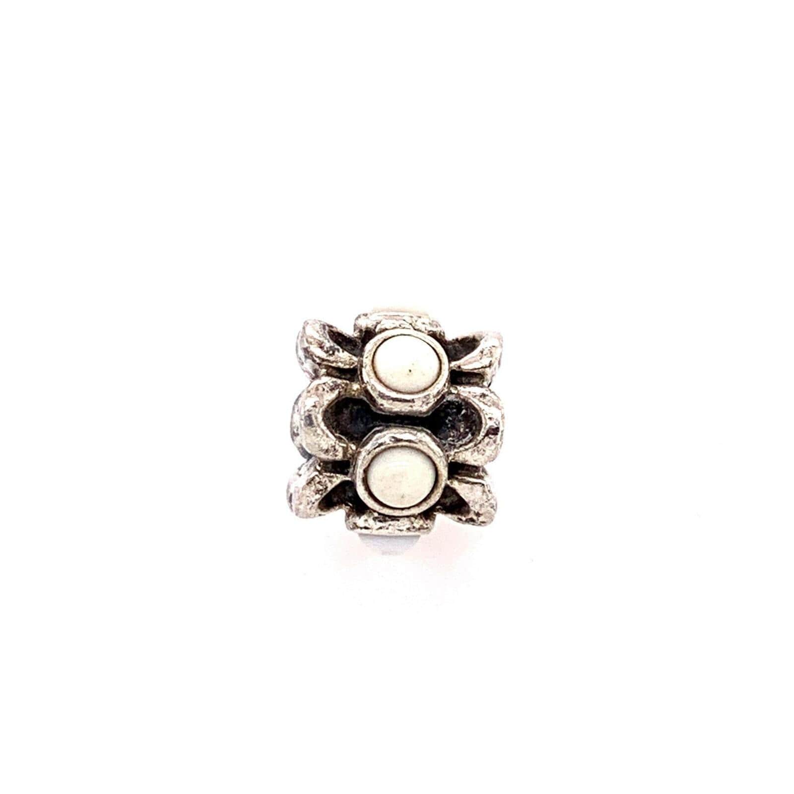 Pandora Forget Me Not White Agate Charm