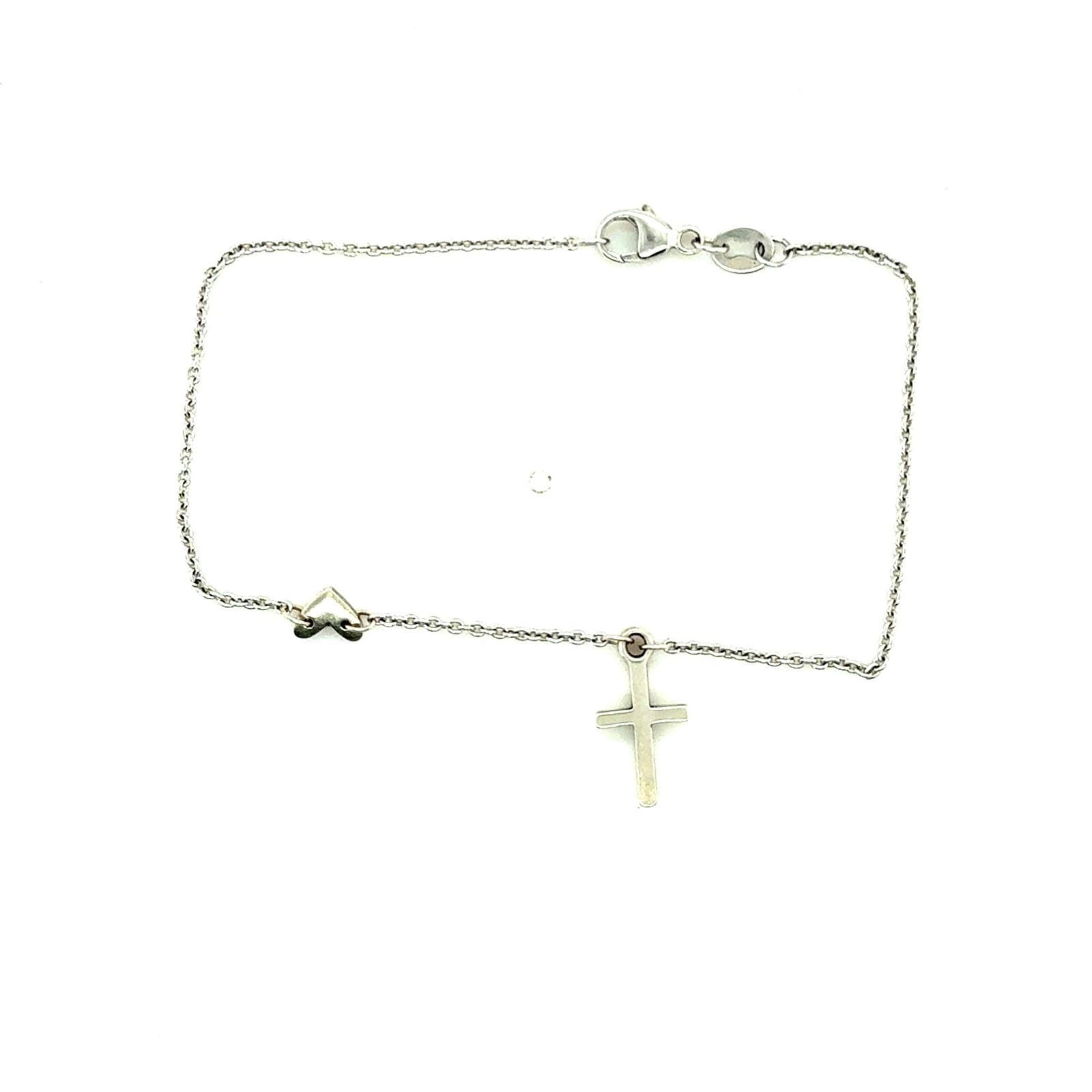 James Avery Sterling Silver Faith & Love Link Bracelet