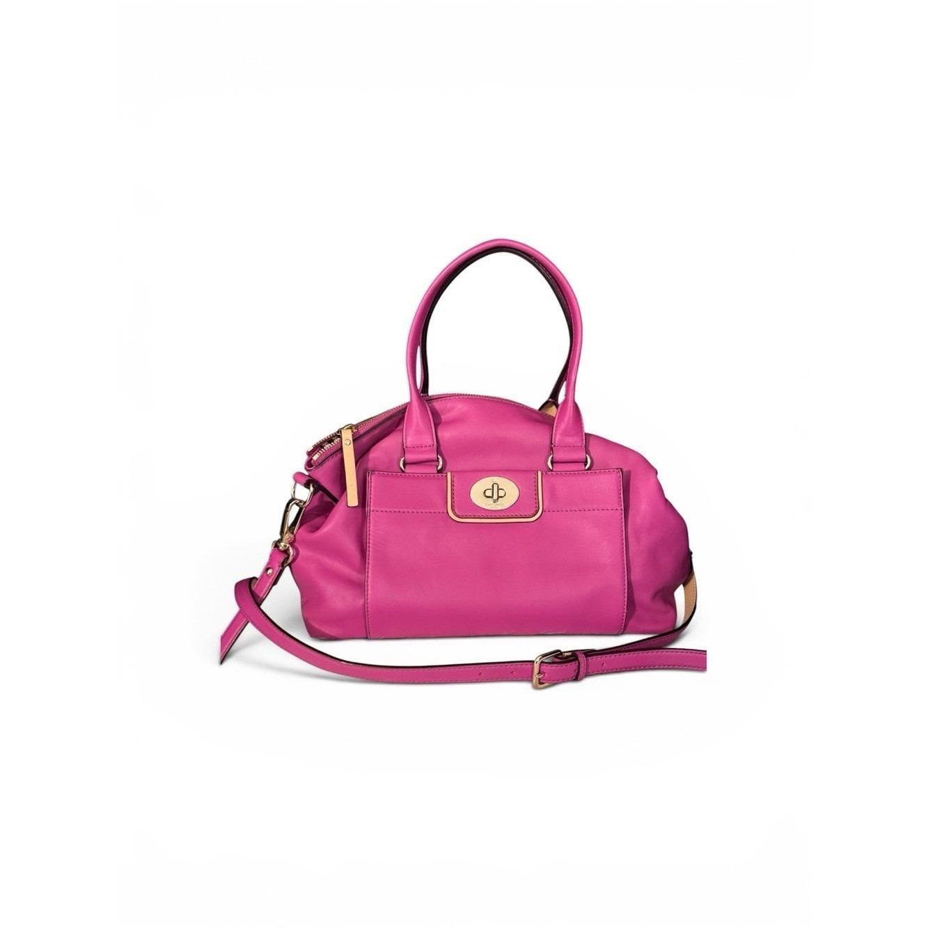 Kate Spade Pink Leather Satchel Handbag (A3)