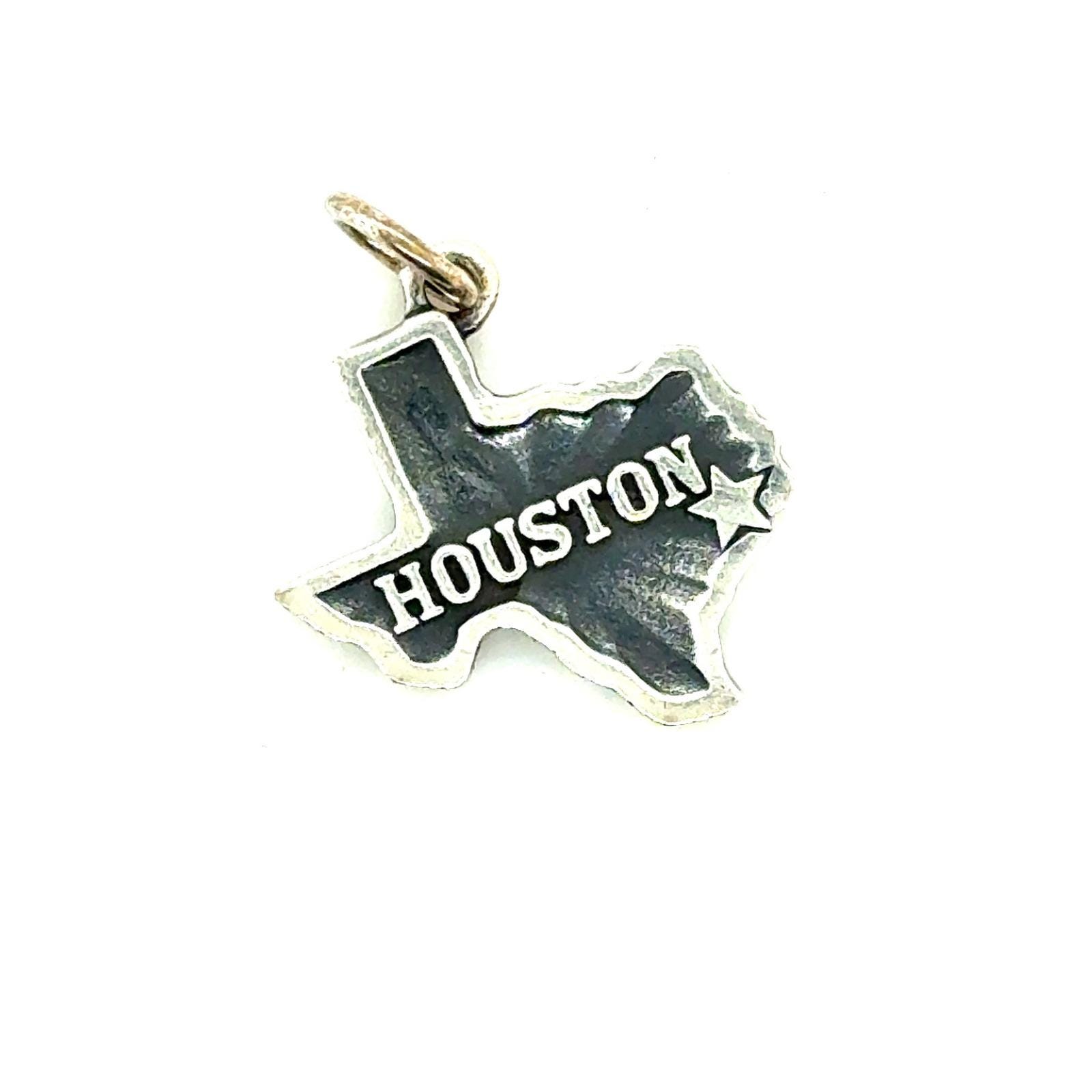 James Avery Sterling Silver Houston Texas State Charm Pendant